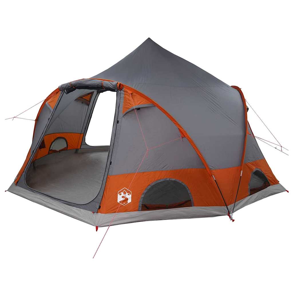 Tenda a Cupola per 4 Persone 4 persona Grigio e arancione