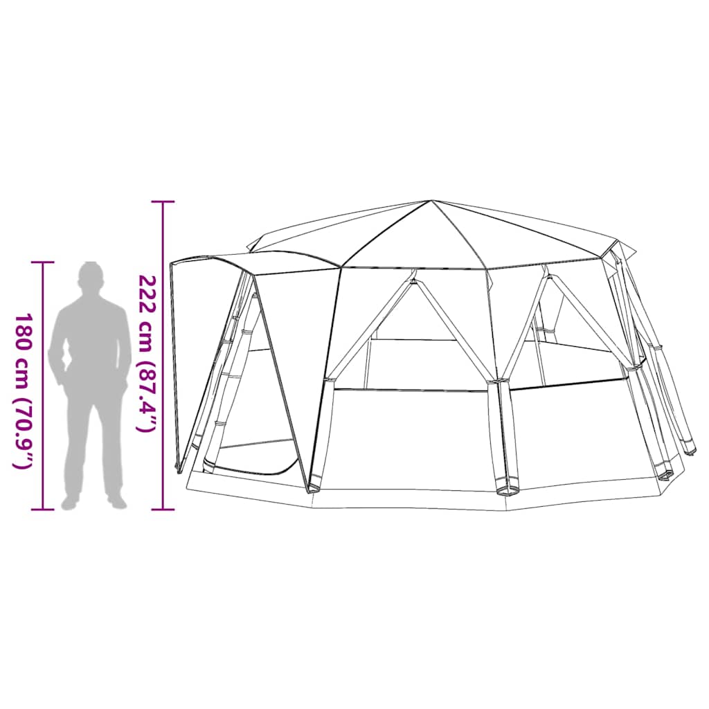 Tenda da cabina per 6 persone 6 persona Verde