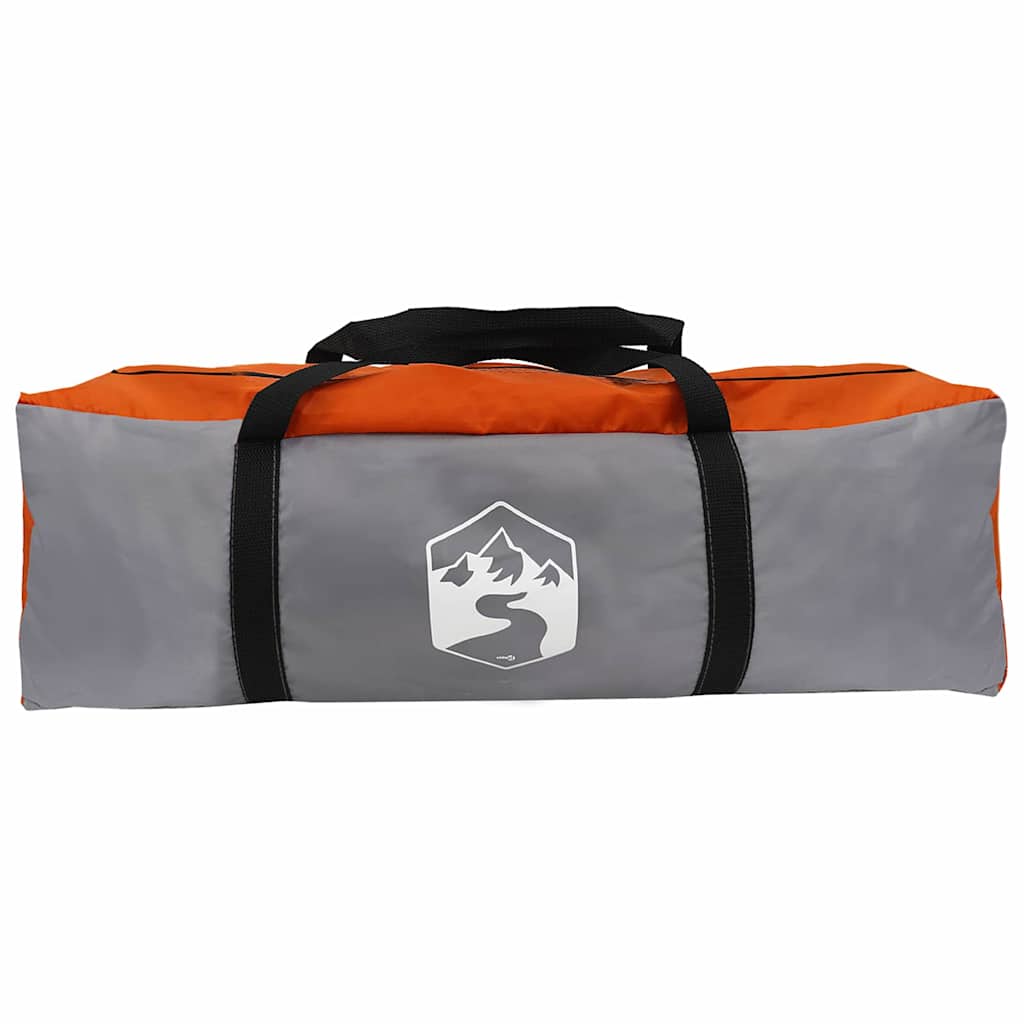 Tenda Cabina 7-Persone 7 persona Grigio e arancione