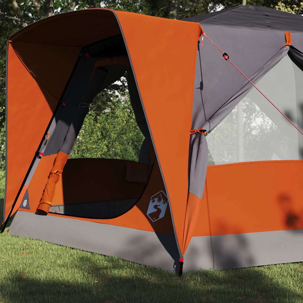 Tenda Cabina 7-Persone 7 persona Grigio e arancione