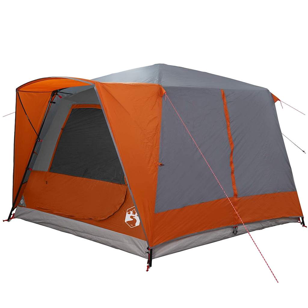 Tenda Cabina 7-Persone 7 persona Grigio e arancione