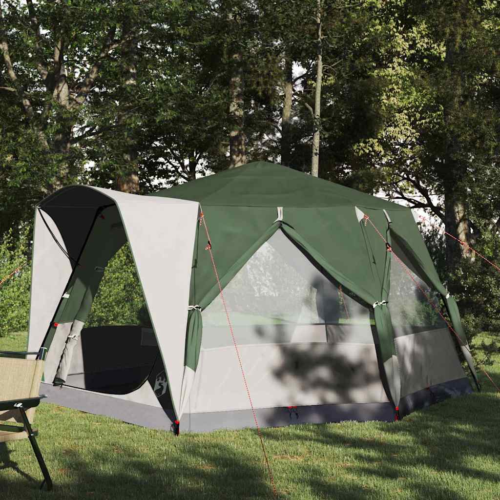 Tenda da Capanna per 5 Persone 5 persona Verde e Bianco