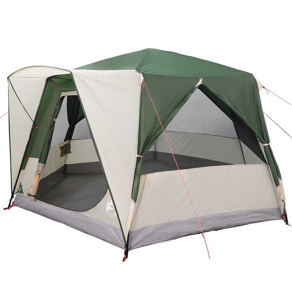 Tenda da Capanna per 5 Persone 5 persona Verde e Bianco