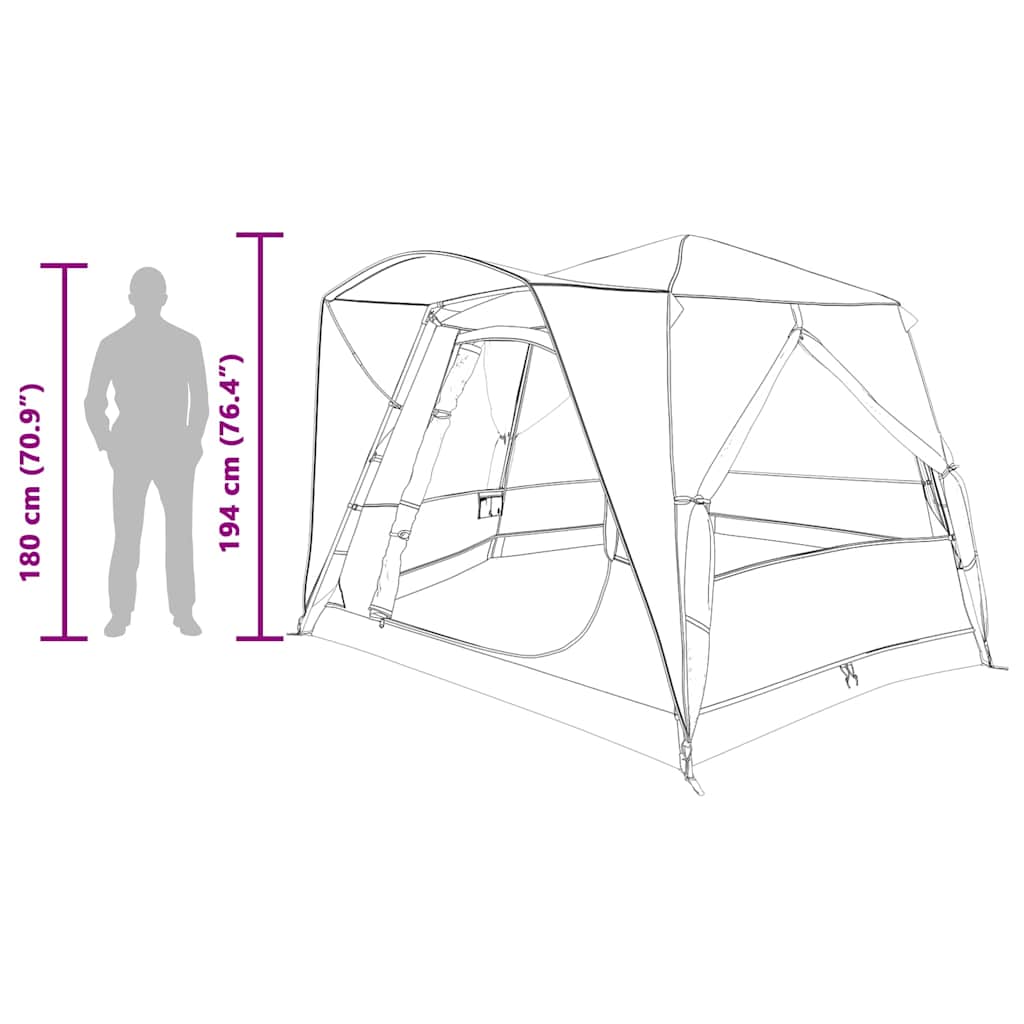 Tenda da Capanna per 5 Persone 5 persona Blu e Grigio