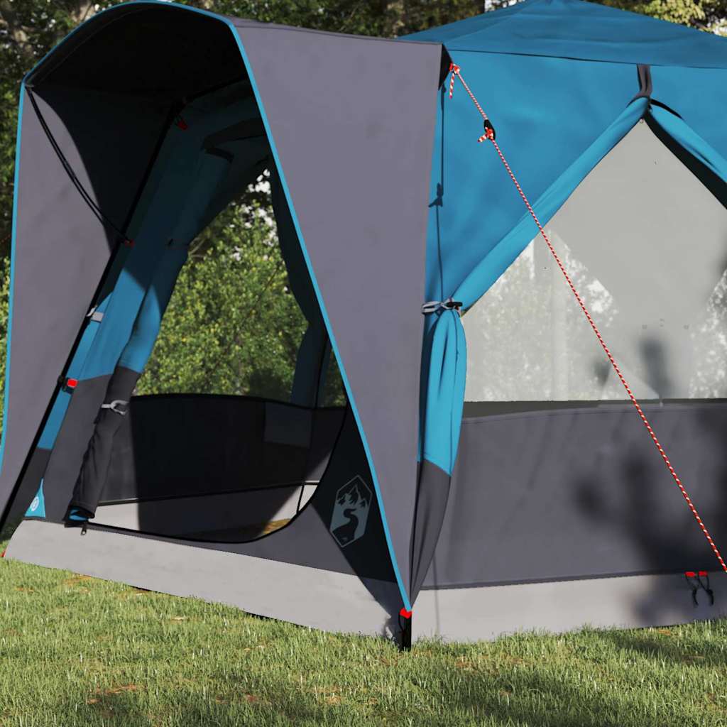 Tenda da Capanna per 5 Persone 5 persona Blu e Grigio