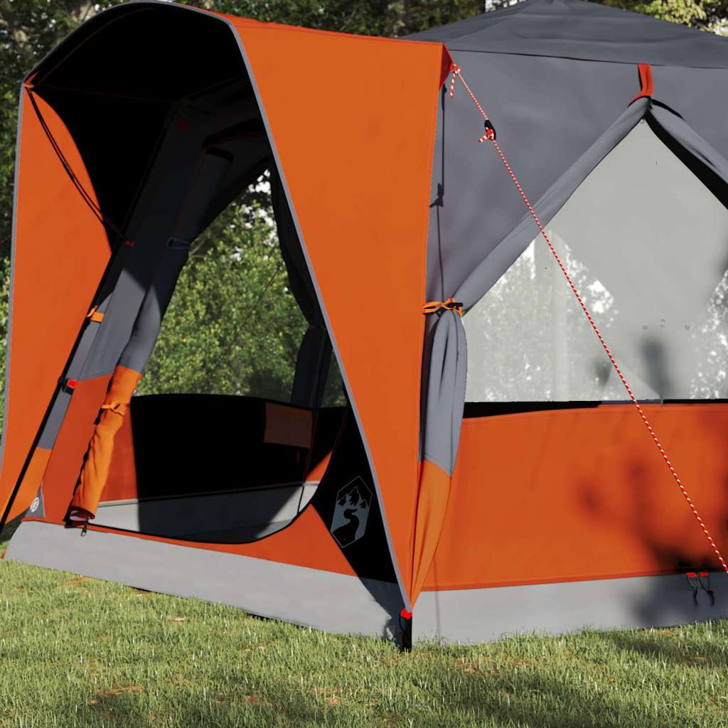 Tenda da Capanna per 5 Persone 5 persona Grigio e arancione