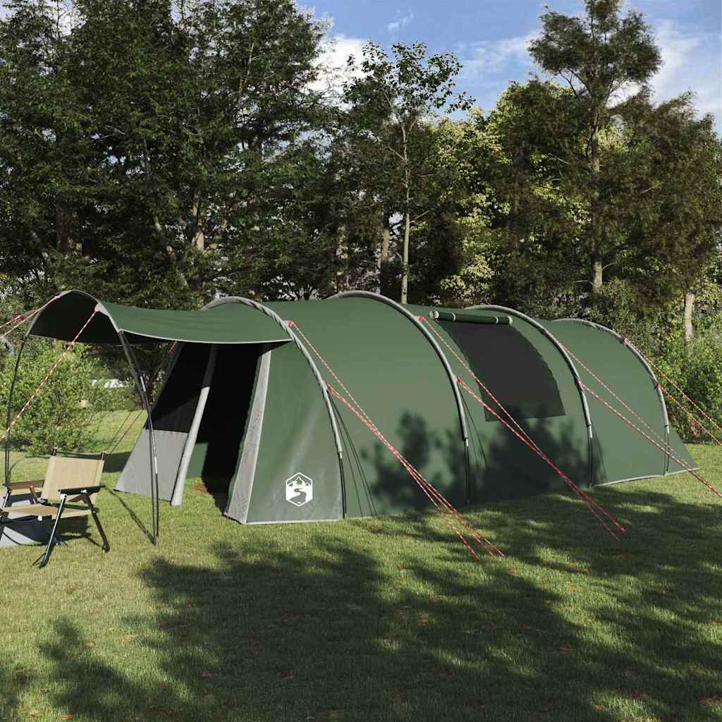 Tenda tunnel per 4 persone 4 persona Verde e Bianco