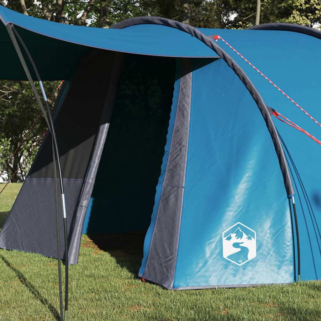 Tenda tunnel per 4 persone 4 persona Blu e Grigio