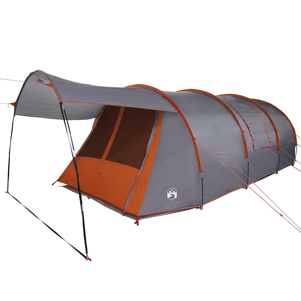 Tenda tunnel per 4 persone 4 persona Grigio e arancione