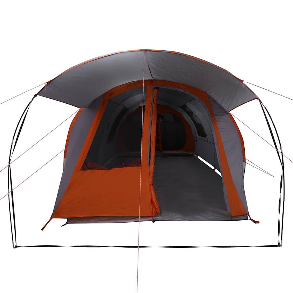 Tenda tunnel per 4 persone 4 persona Grigio e arancione