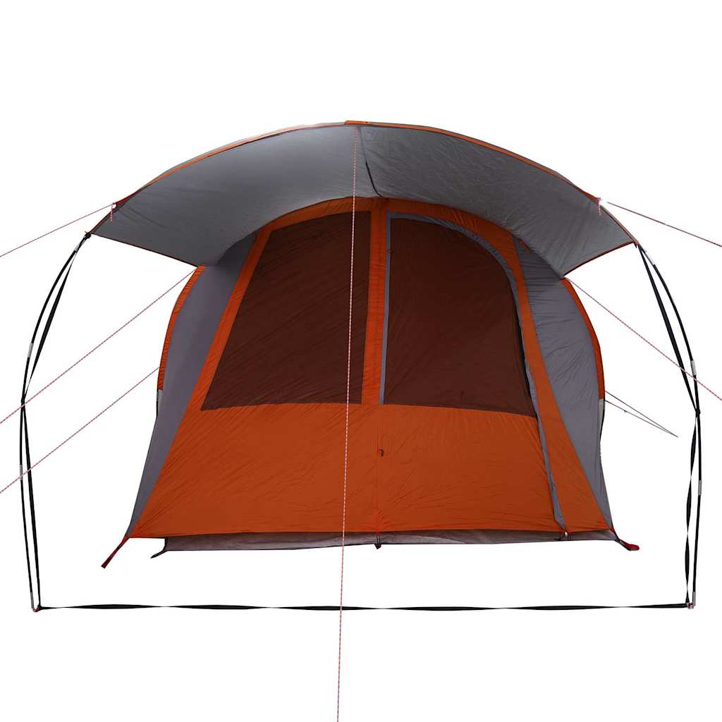 Tenda tunnel per 4 persone 4 persona Grigio e arancione