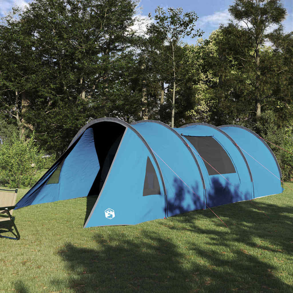 Tenda tunnel per 4 persone 4 persona Blu e Grigio