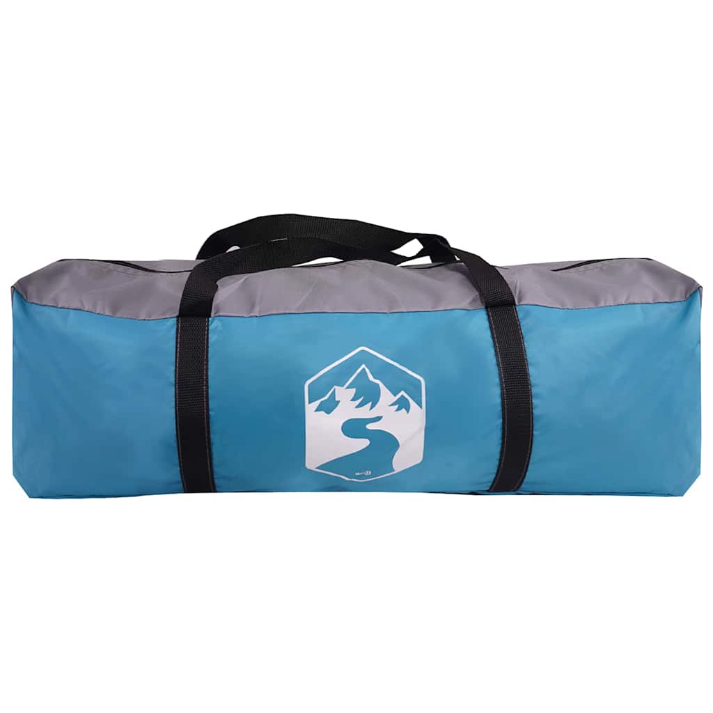 Tenda tunnel per 4 persone 4 persona Blu e Grigio