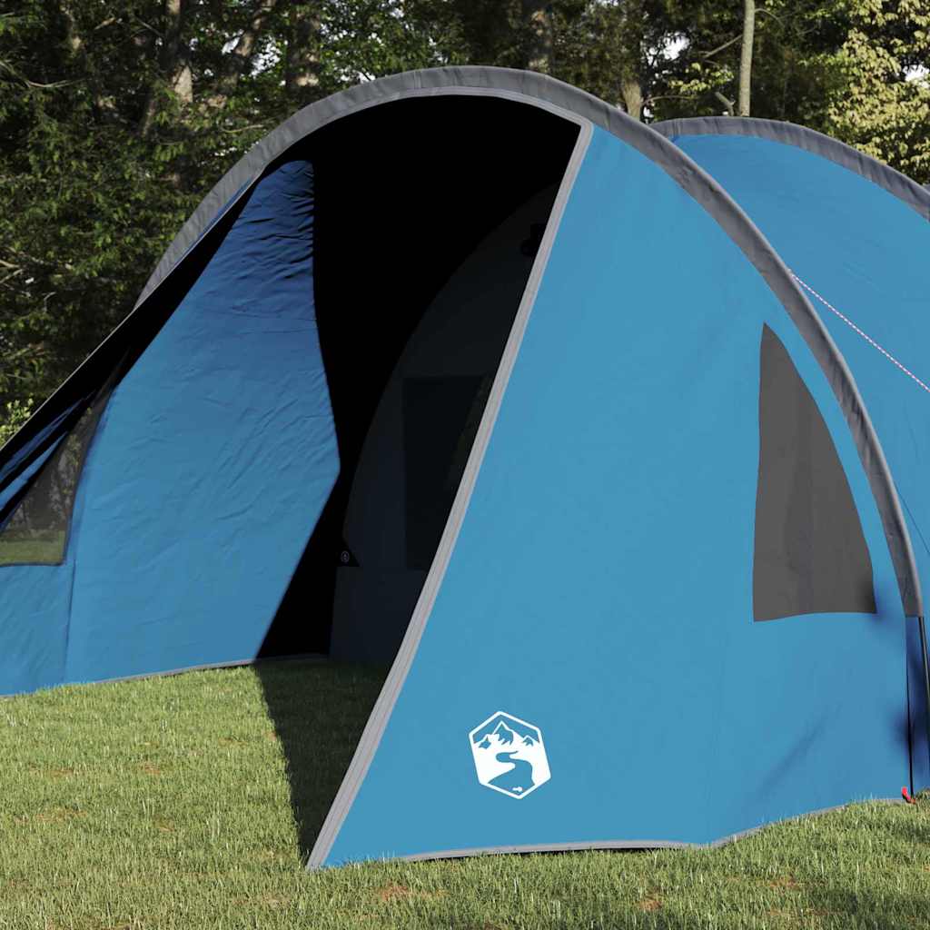 Tenda tunnel per 4 persone 4 persona Blu e Grigio