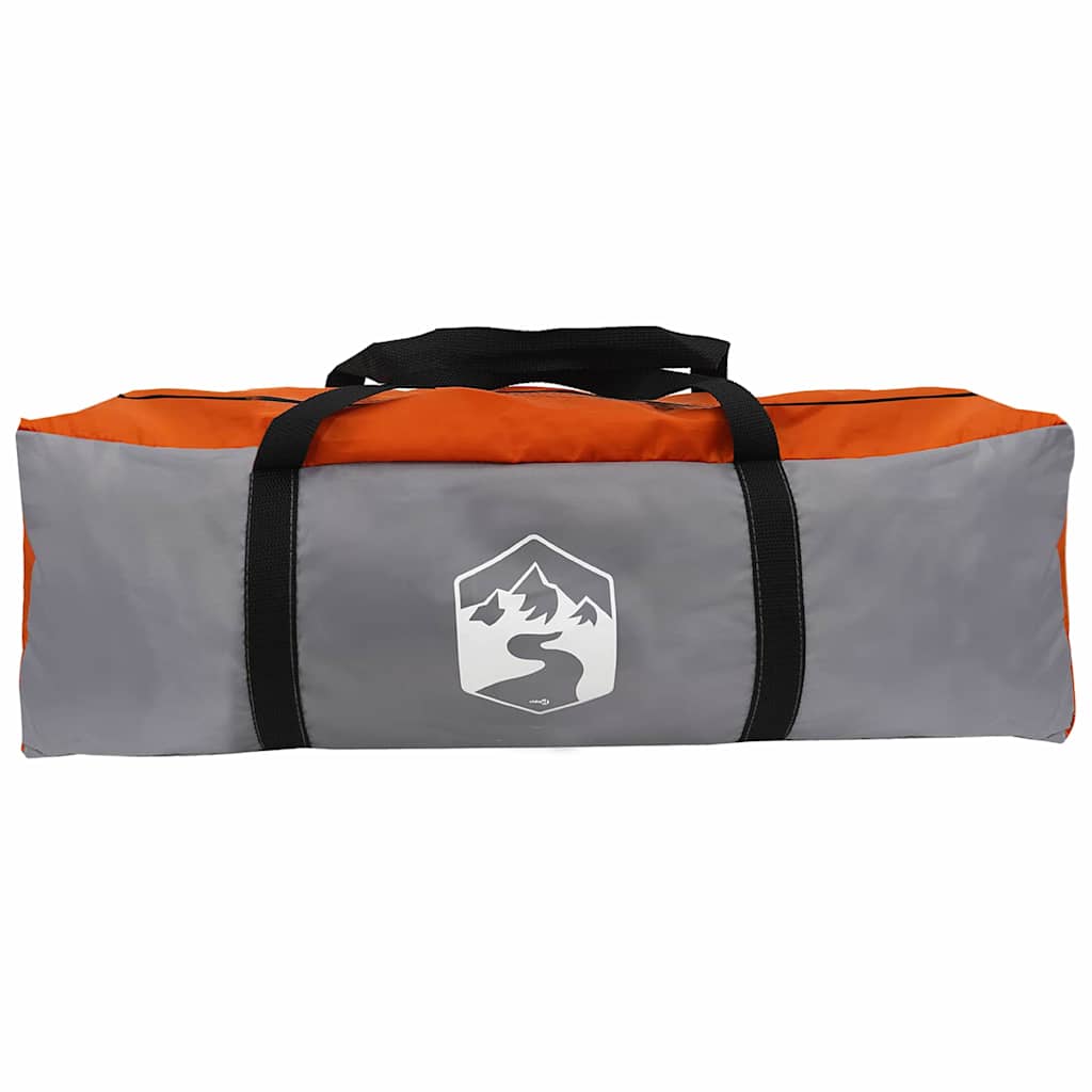 Tenda tunnel per 4 persone 4 persona Grigio e arancione