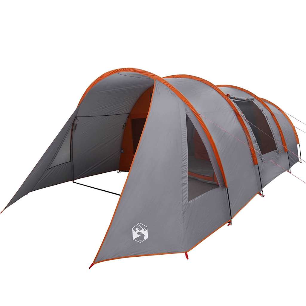 Tenda tunnel per 4 persone 4 persona Grigio e arancione