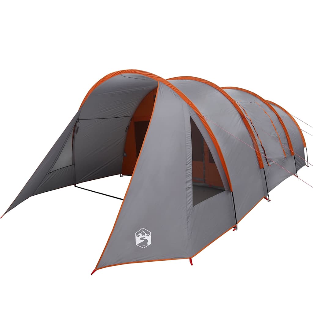 Tenda tunnel per 4 persone 4 persona Grigio e arancione