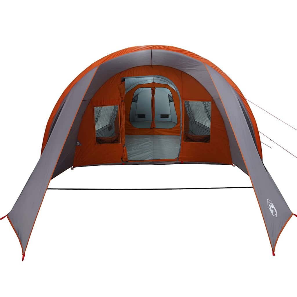 Tenda tunnel per 4 persone 4 persona Grigio e arancione