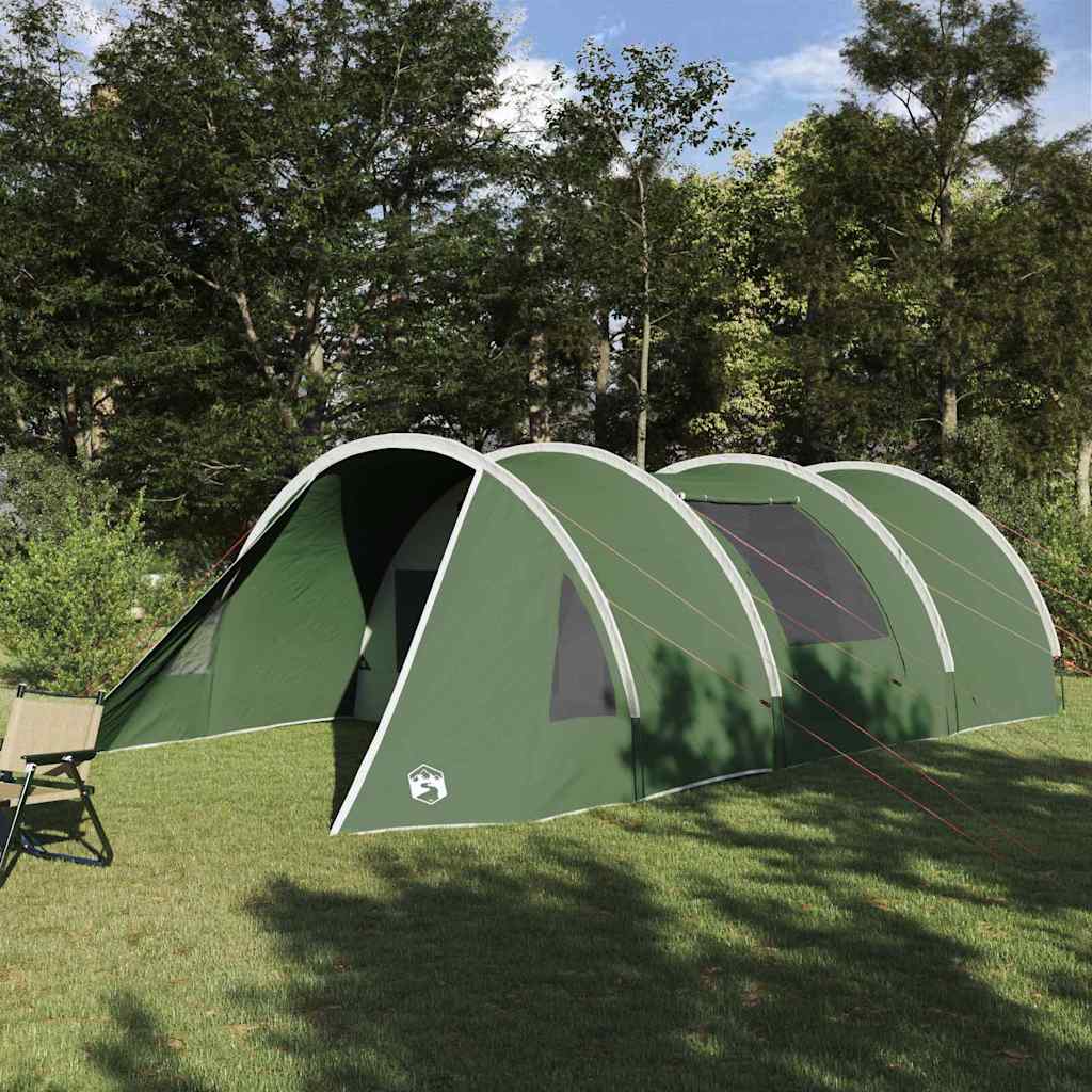 Tenda Tunnel per 5 Persone 5 persona Verde e Bianco