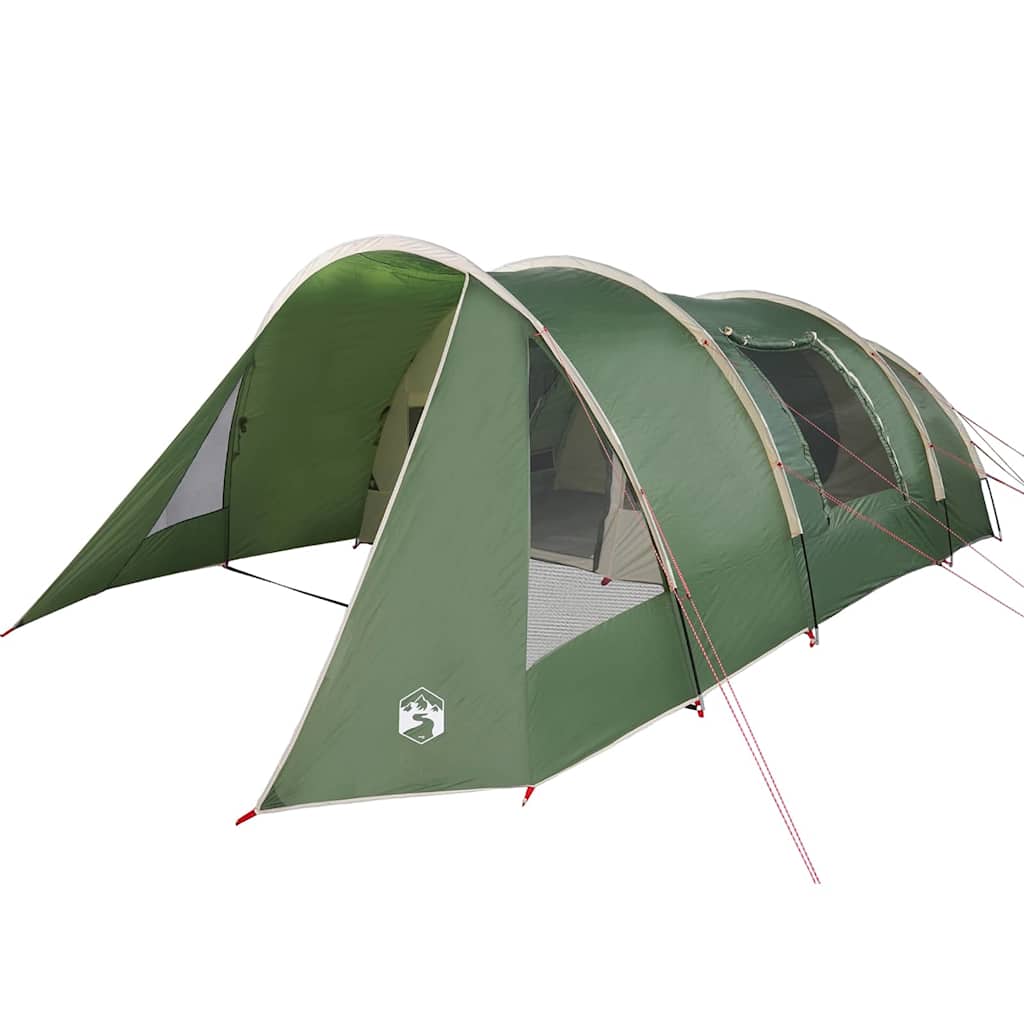 Tenda Tunnel per 5 Persone 5 persona Verde e Bianco