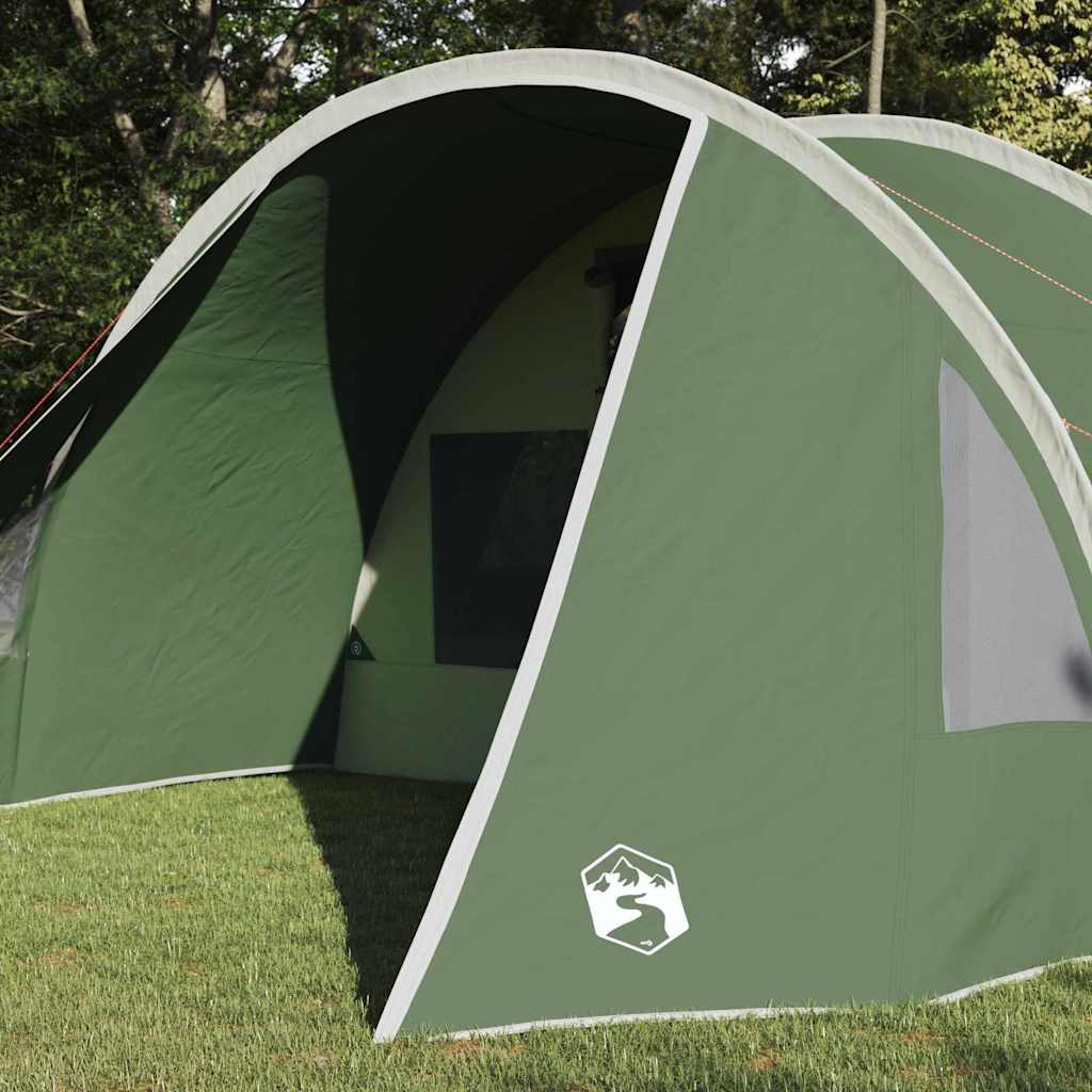 Tenda Tunnel per 5 Persone 5 persona Verde e Bianco