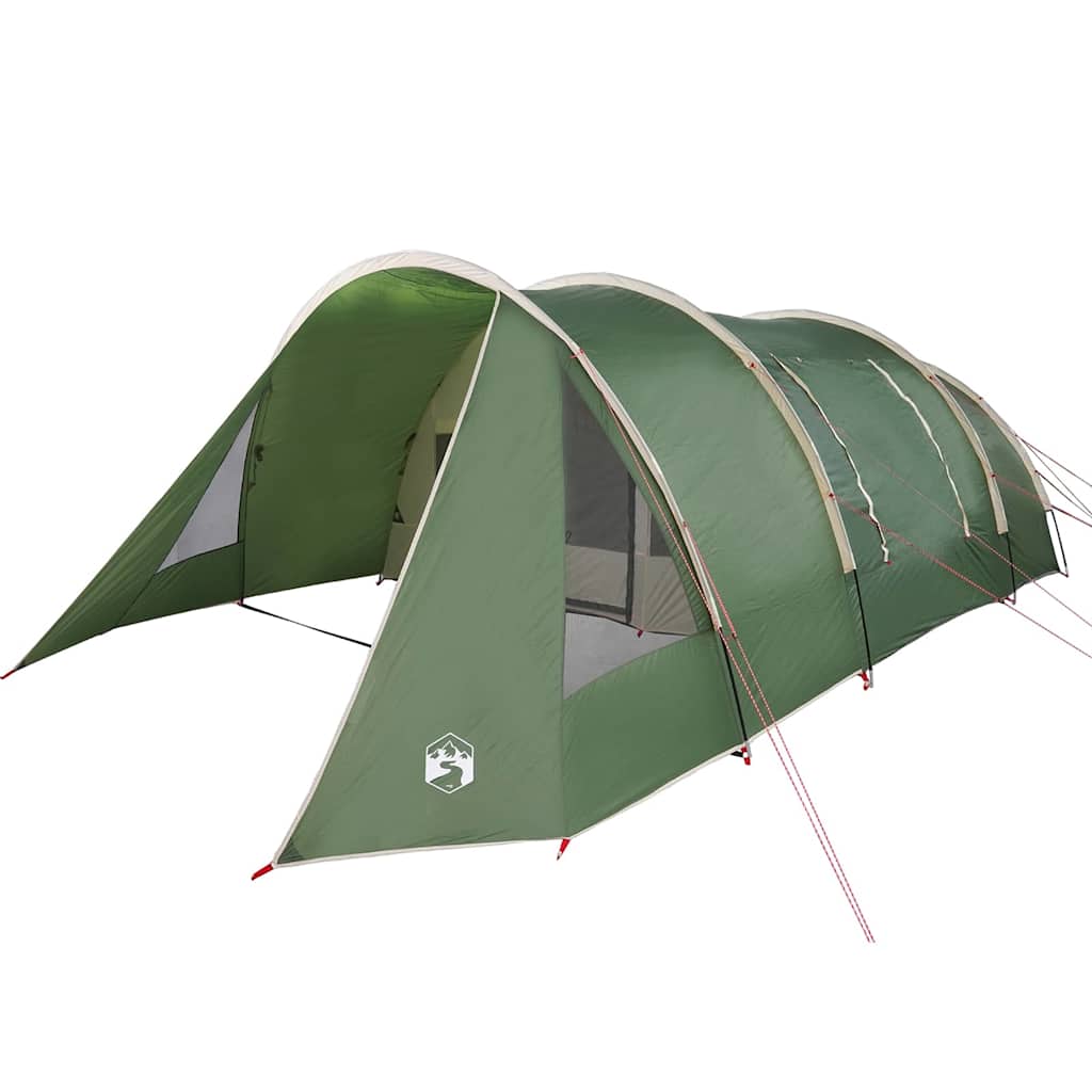 Tenda Tunnel per 5 Persone 5 persona Verde e Bianco