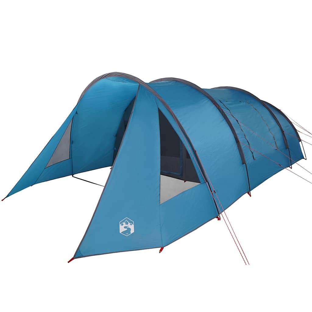 Tenda Tunnel per 5 Persone 5 persona Blu e Grigio