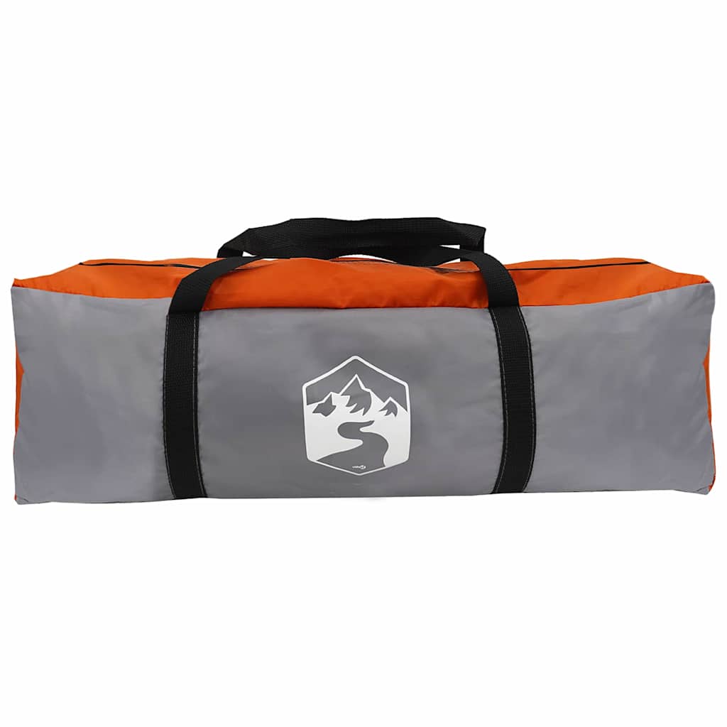 Tenda Tunnel per 5 Persone 5 persona Grigio e arancione