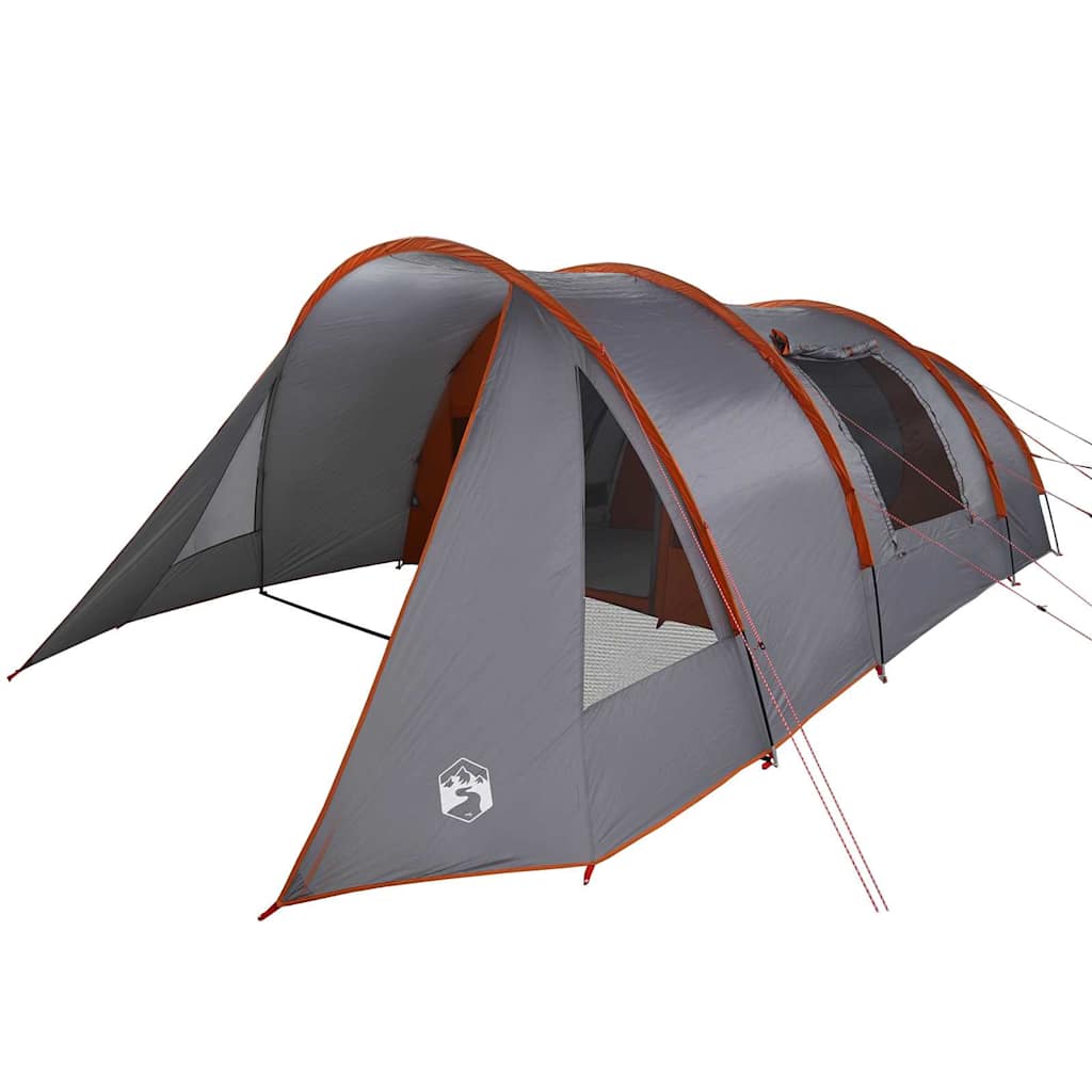 Tenda Tunnel per 5 Persone 5 persona Grigio e arancione