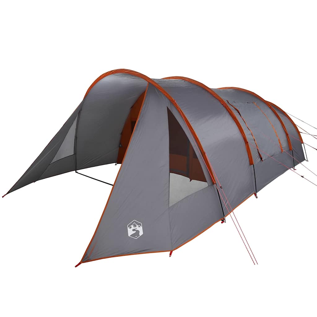 Tenda Tunnel per 5 Persone 5 persona Grigio e arancione