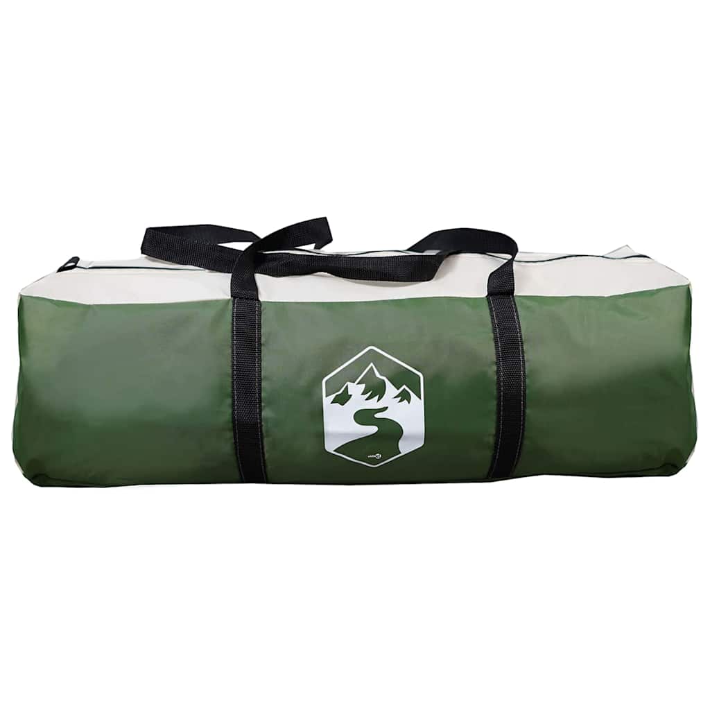 Tenda Tunnel per 6 Persone 6 persona Verde e Bianco