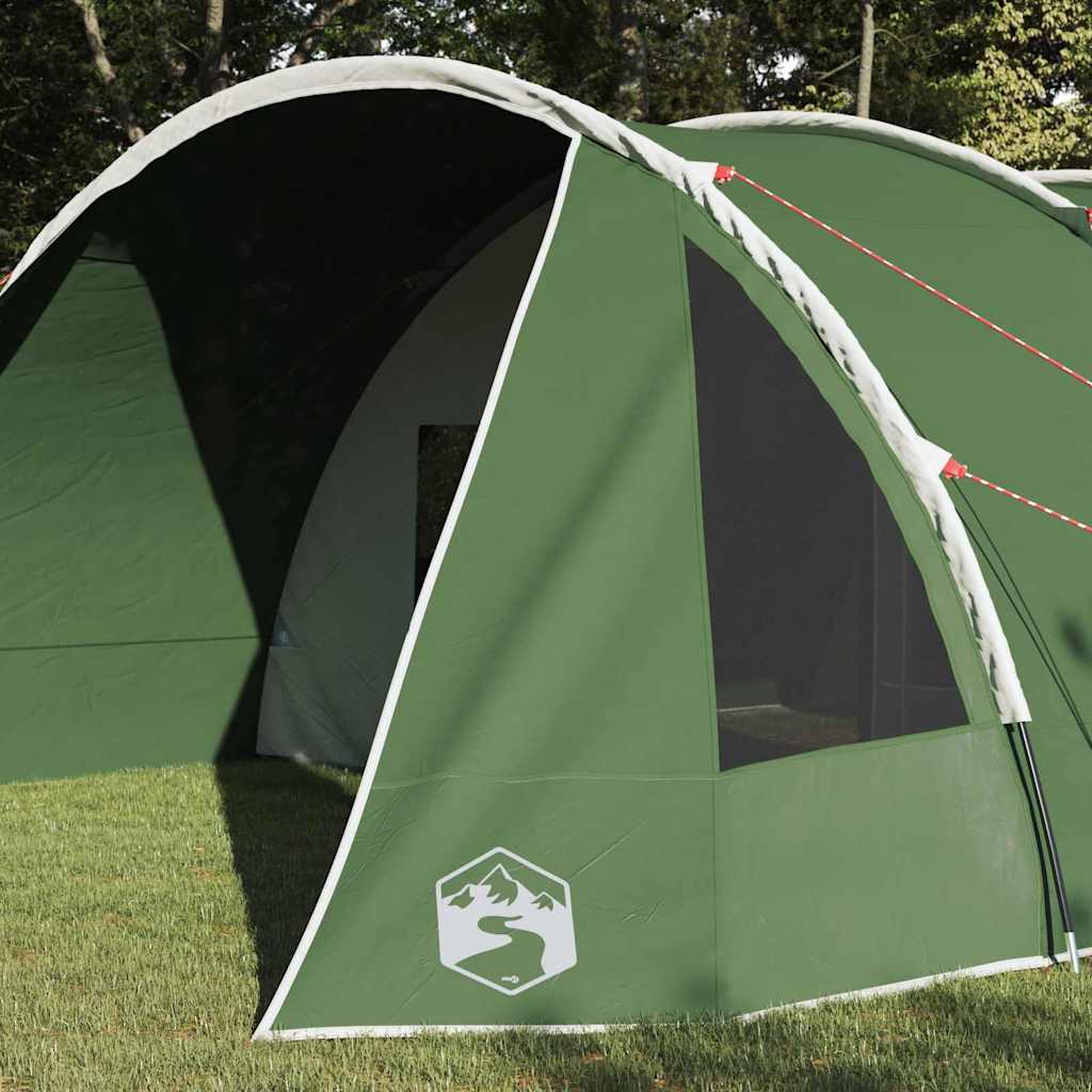 Tenda Tunnel per 6 Persone 6 persona Verde e Bianco