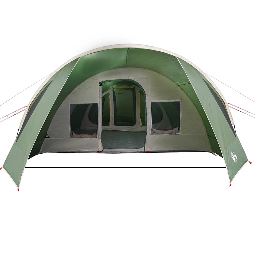 Tenda Tunnel per 6 Persone 6 persona Verde e Bianco