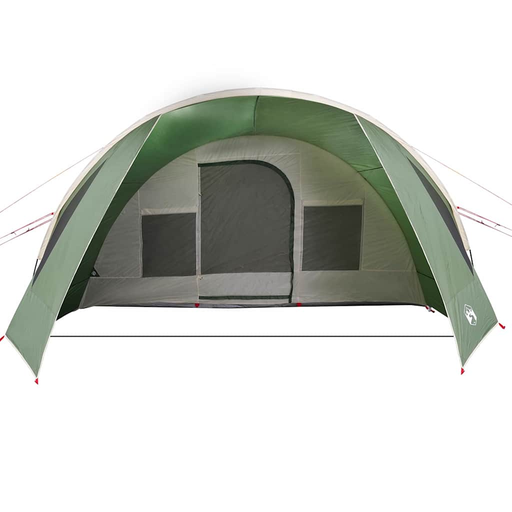 Tenda Tunnel per 6 Persone 6 persona Verde e Bianco