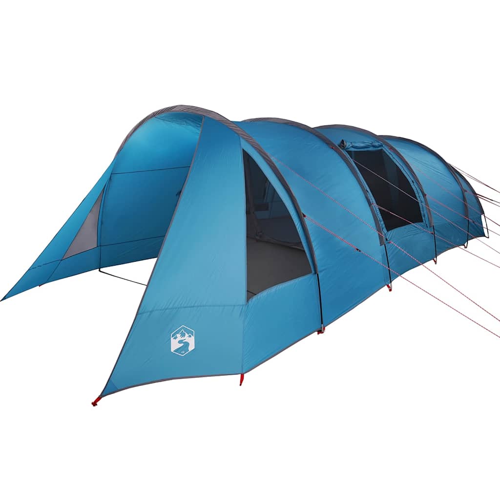 Tenda Tunnel per 6 Persone 6 persona Blu e Grigio