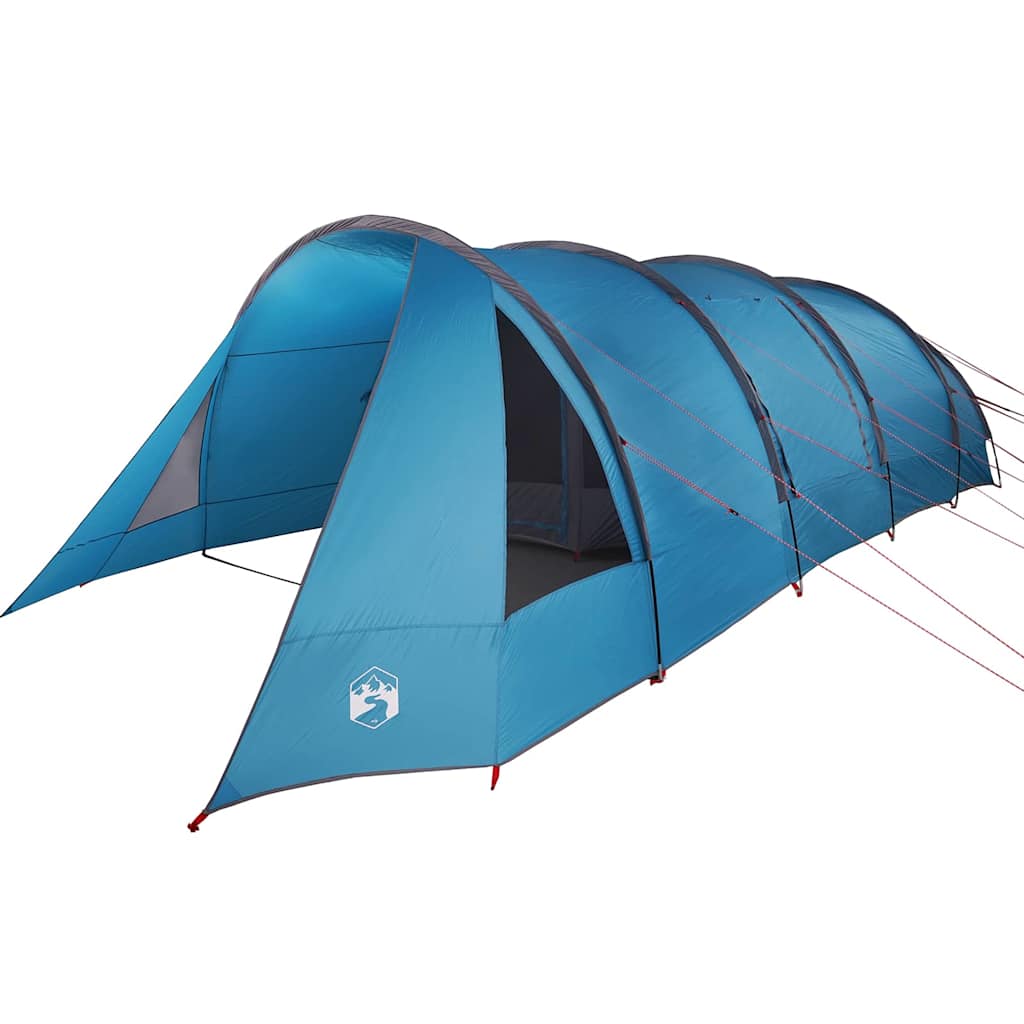 Tenda Tunnel per 6 Persone 6 persona Blu e Grigio