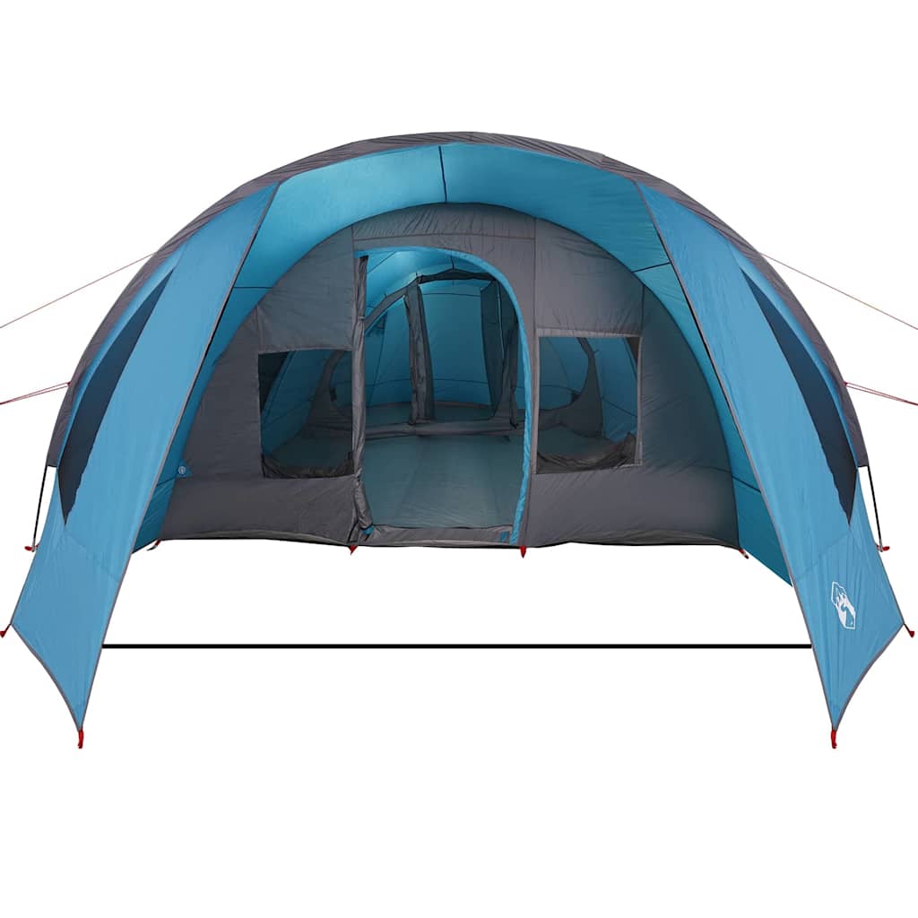 Tenda Tunnel per 6 Persone 6 persona Blu e Grigio