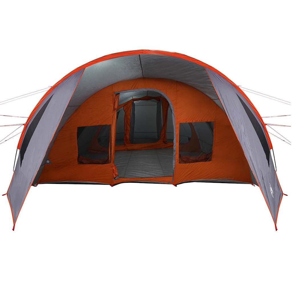 Tenda Tunnel per 6 Persone 6 persona Grigio e arancione