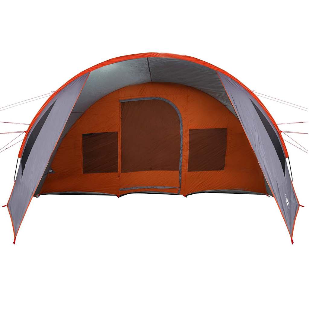 Tenda Tunnel per 6 Persone 6 persona Grigio e arancione