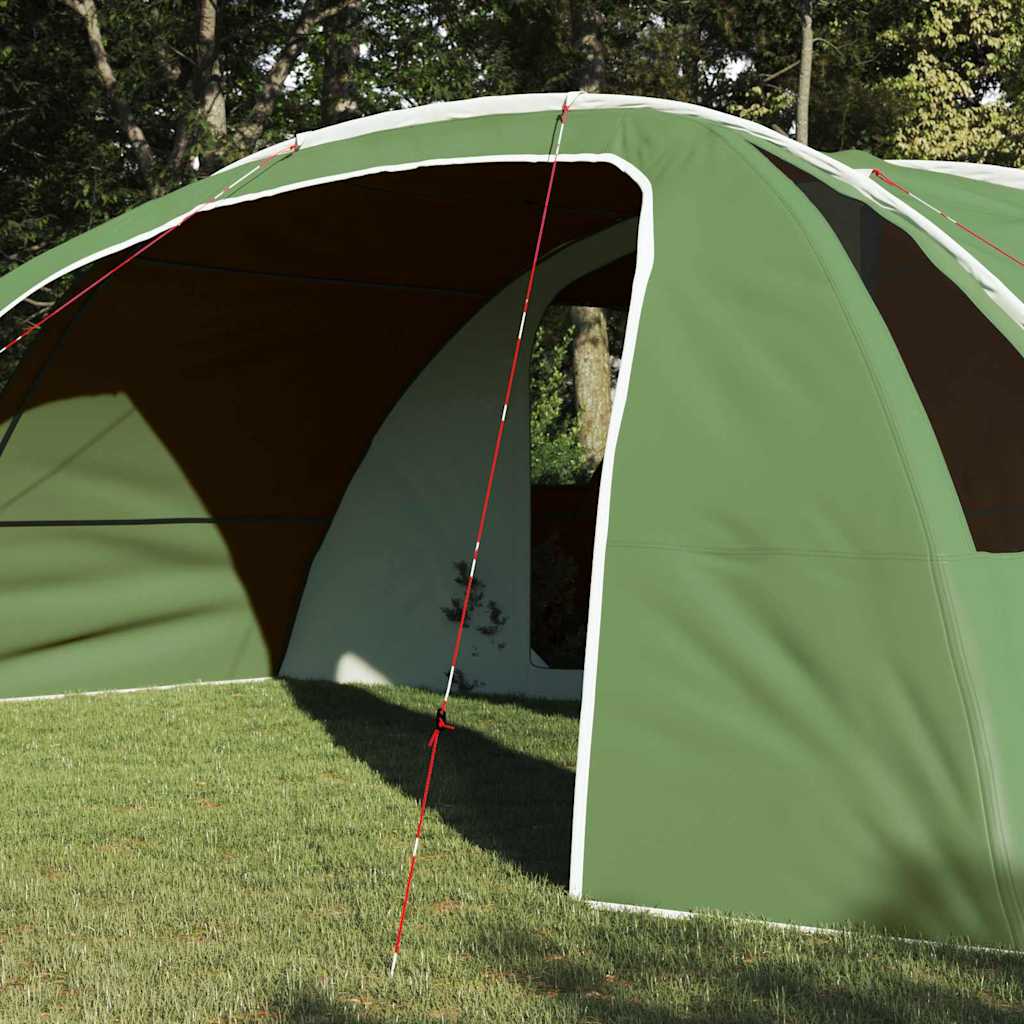 Tenda Tunnel per 6 Persone 6 persona Verde e Bianco