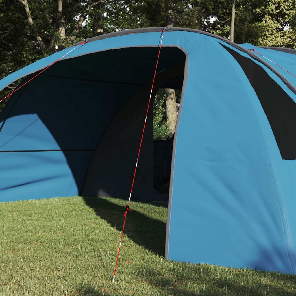 Tenda Tunnel per 6 Persone 6 persona Blu e Grigio