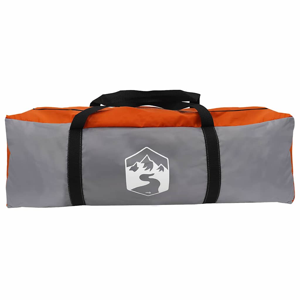 Tenda Tunnel per 6 Persone 6 persona Grigio e arancione