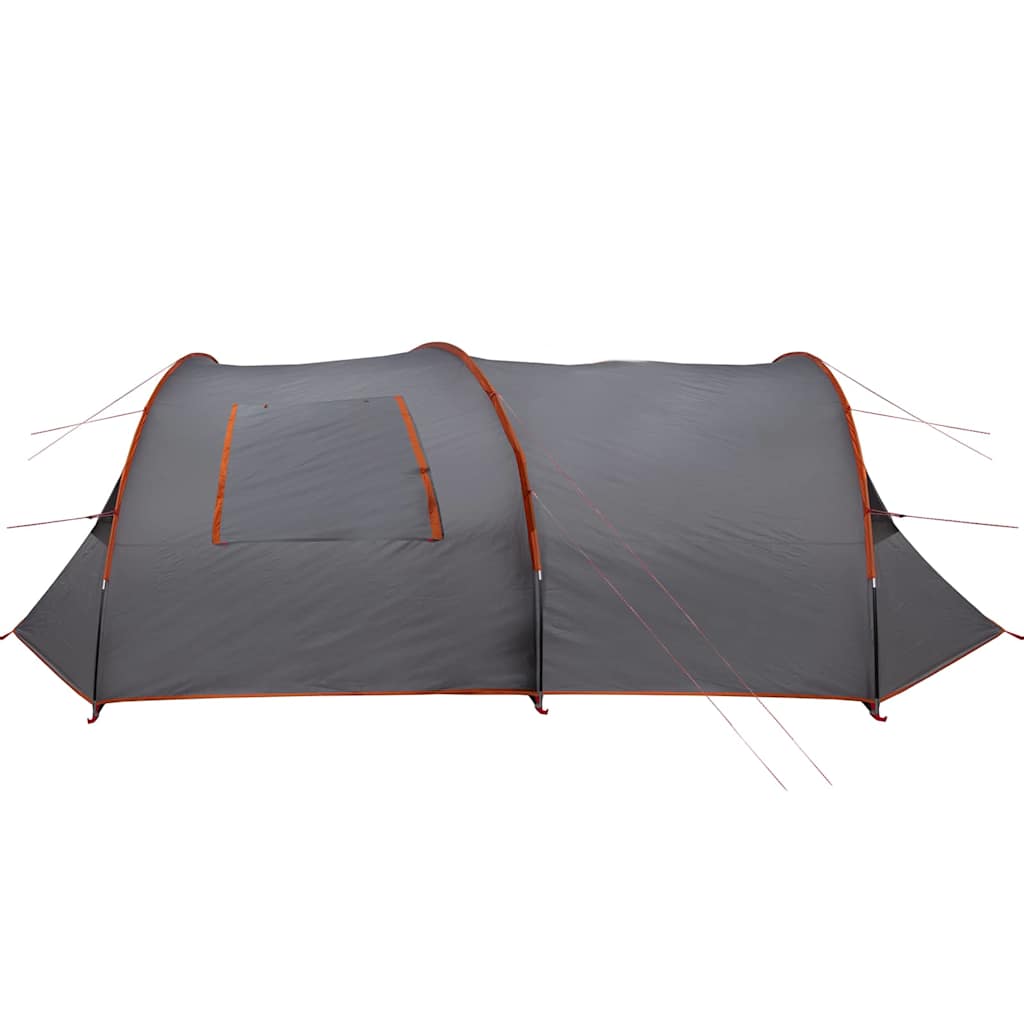 Tenda Tunnel per 6 Persone 6 persona Grigio e arancione