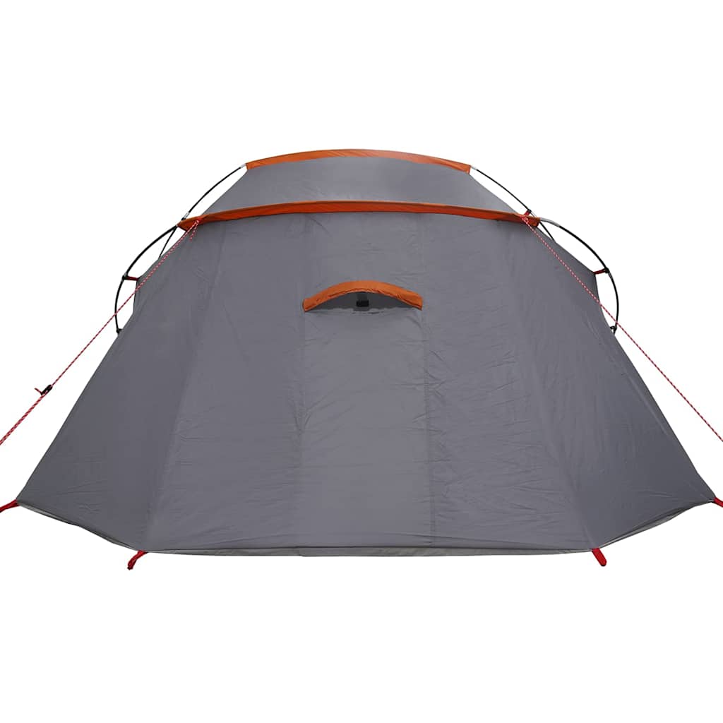 Tenda Tunnel per 3 Persone 3 persona Grigio e arancione
