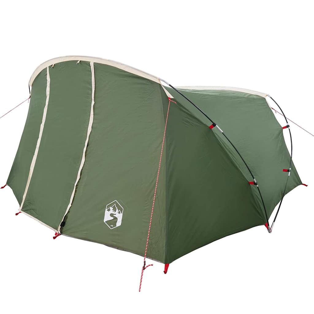 Tenda tunnel per 4 persone 4 persona Verde e Bianco