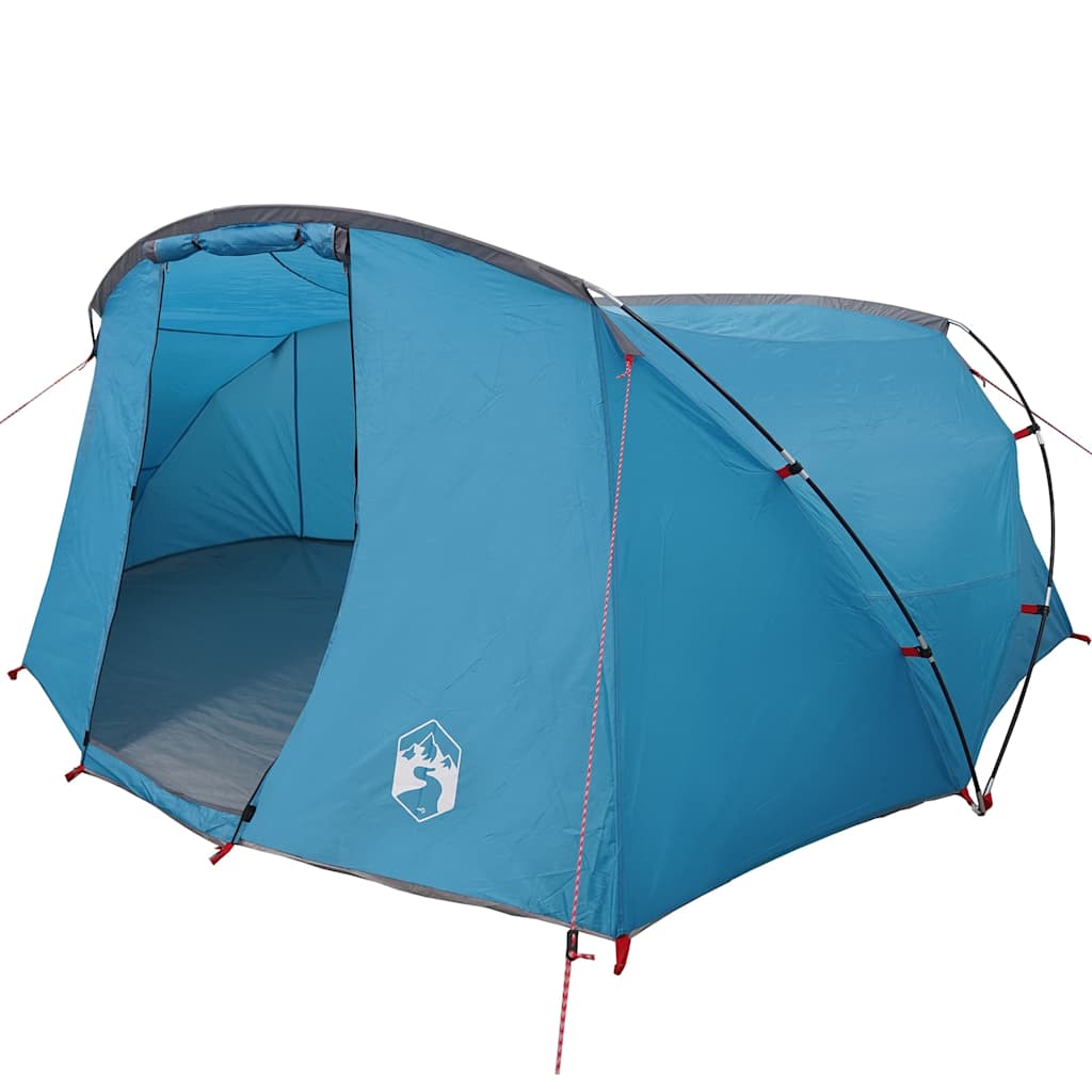 Tenda tunnel per 4 persone 4 persona Blu e Grigio