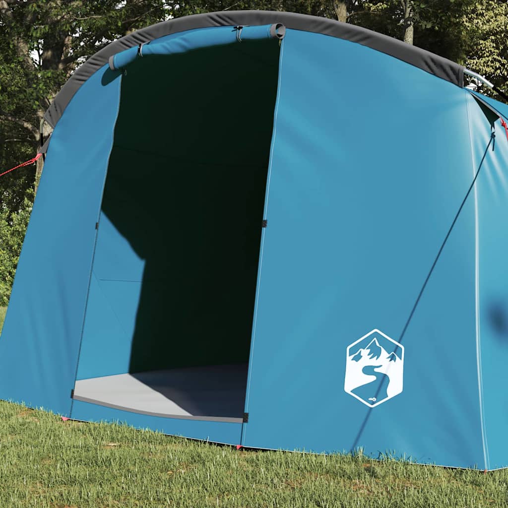Tenda tunnel per 4 persone 4 persona Blu e Grigio