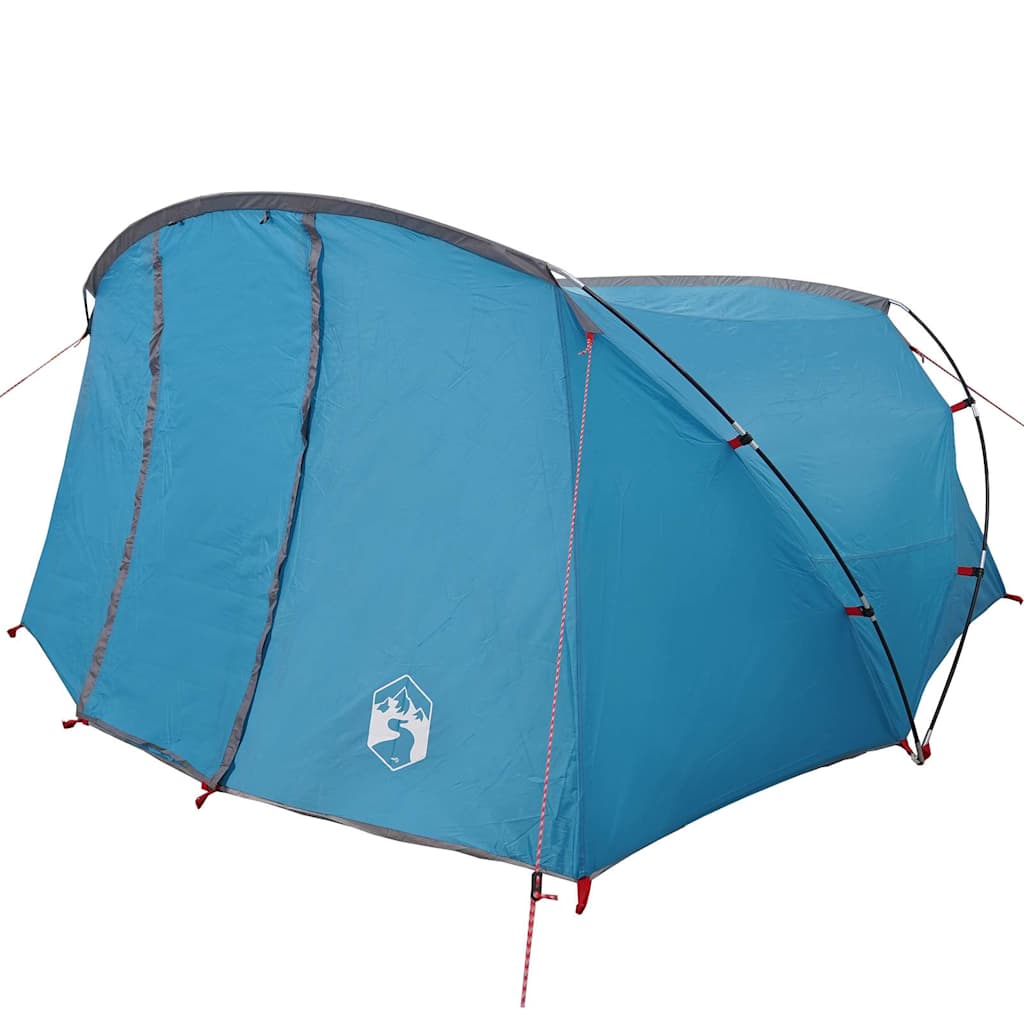 Tenda tunnel per 4 persone 4 persona Blu e Grigio
