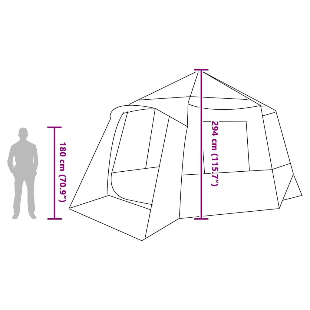 Tenda da campeggio per 12 persone 12 persona Blu e Grigio