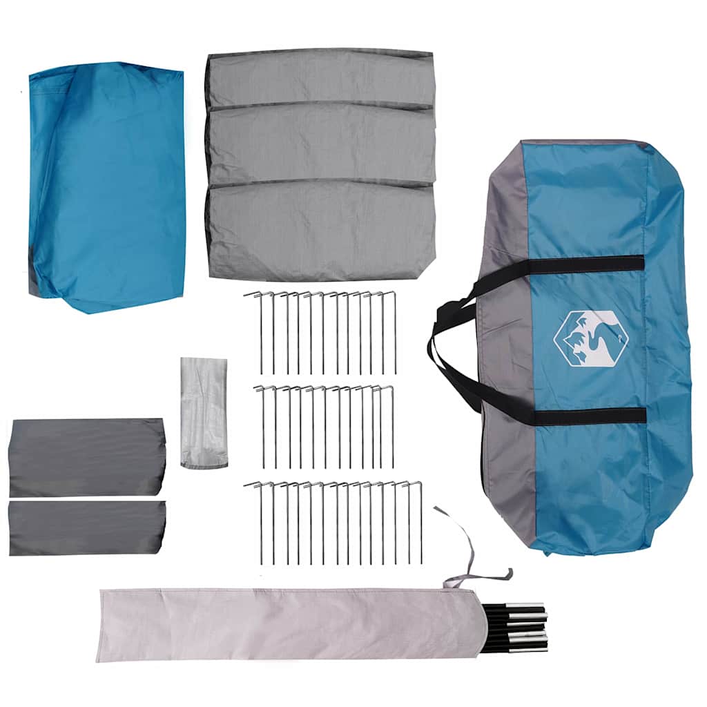 Tenda per famiglie 12 persone 12 persona Blu e Grigio